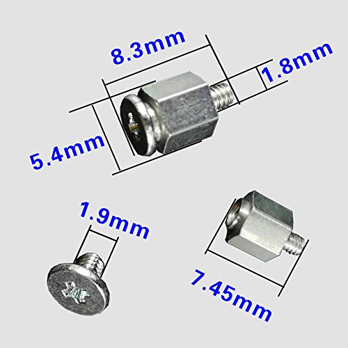 HFEIX M.2 Screw,HFEIX SSD Mounting Kit with Screwdriver for ASUS Motherboard or ASRock Board NVMe PCIe Driver (4 pcs) - Image 2