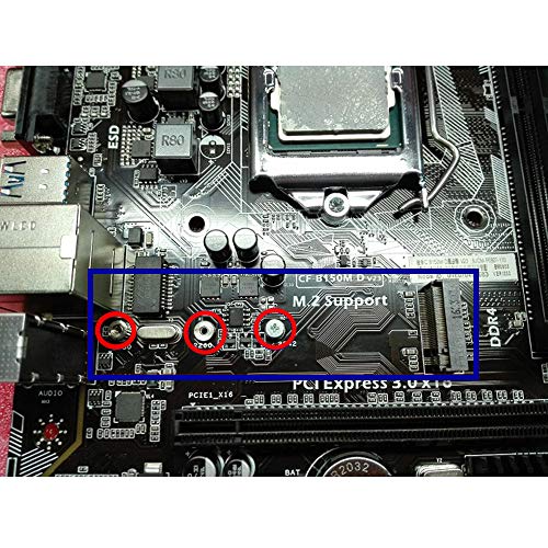 HFEIX M.2 Screw,HFEIX SSD Mounting Kit with Screwdriver for ASUS Motherboard or ASRock Board NVMe PCIe Driver (4 pcs) - Image 3