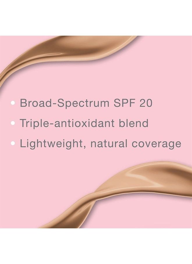Neutrogena - Healthy Skin Liquid Makeup Foundation, Broad Spectrum SPF 20 Sunscreen, Lightweight & Flawless Coverage Foundation with Antioxidant Vitamin E & Feverfew, 50 Soft Beige, 1 fl. oz - Image 1