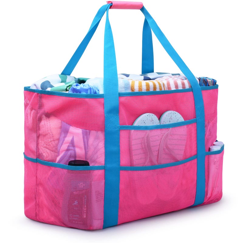 oscaurt Beach Bag, Extra Large Beach Bags for Women Waterproof Sandproof, Mesh Beach Tote Bags Pool Bag Beach Essentials - Image 1