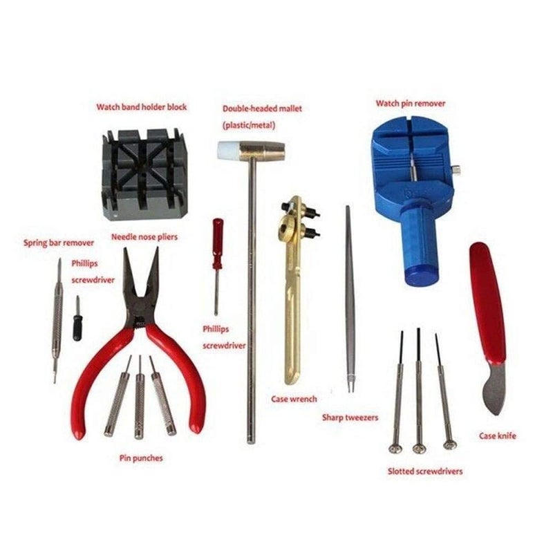 DIY Crafts CTDIYHI31926 Deluxe Watch Opener Tool Kit Repair Pin Remover 16 Pieces Pack of 1 One SetKit