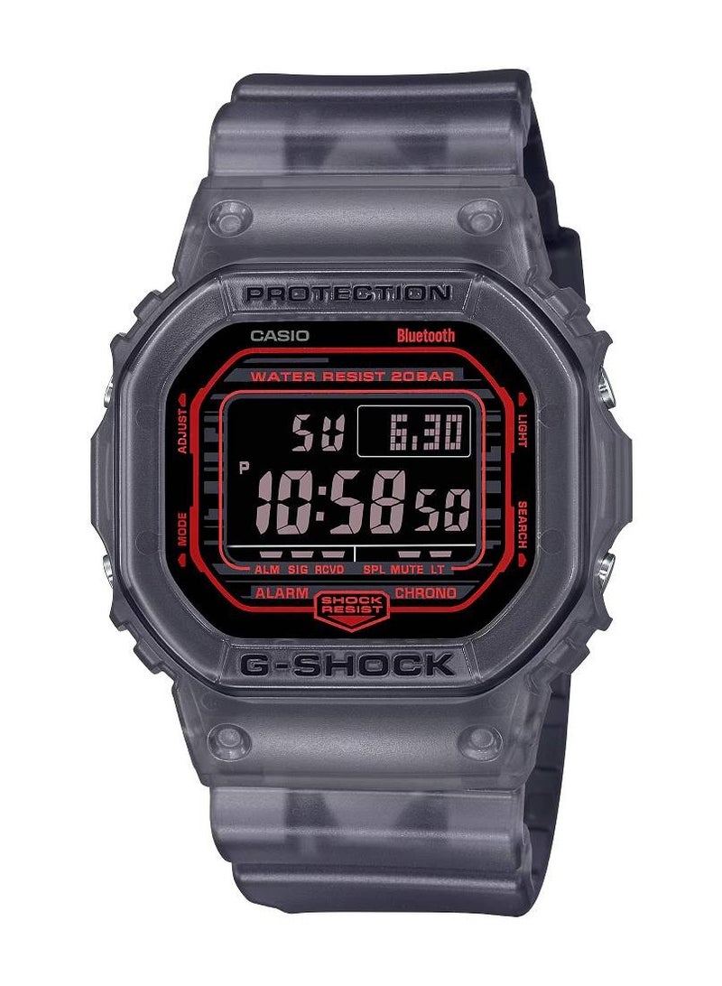 CASIO G-Shock Digital Bluetooth Resin Band Watch DW-B5600G-1 - Image 1