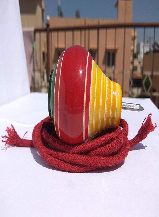 Simple Days Wooden Spinning Top Multicolor - Image 3