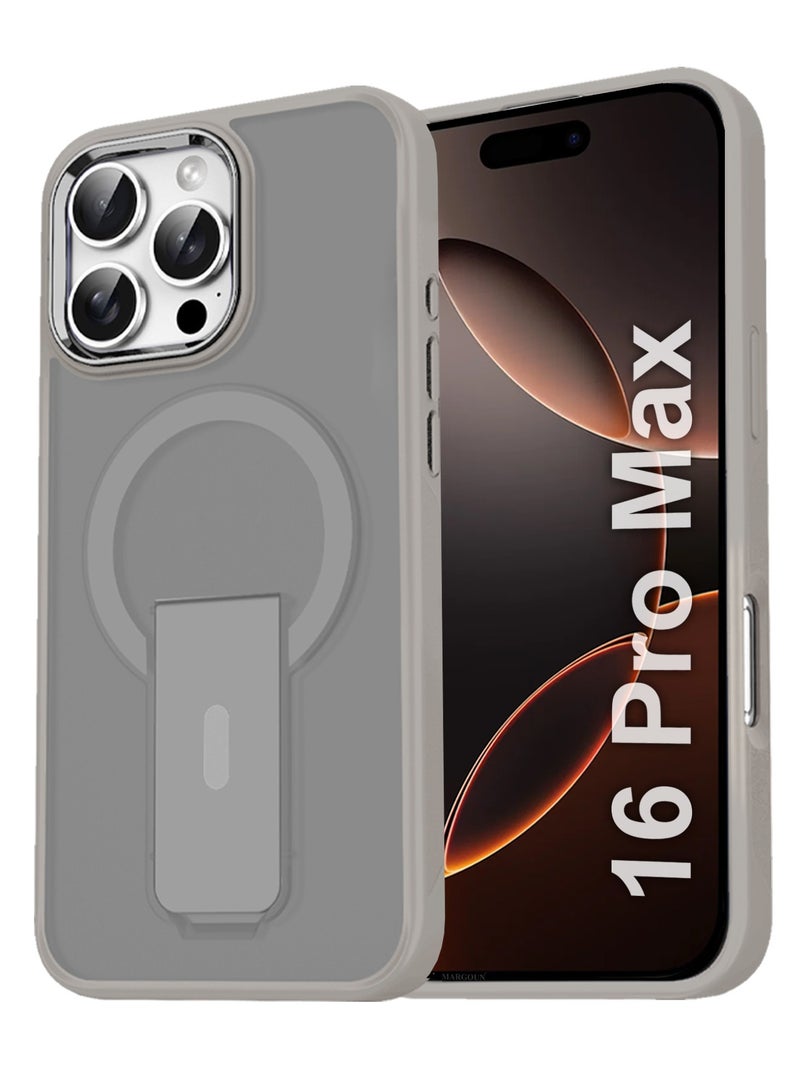 CATANES ( for iPhone 16 Pro Max ) Case Magnetic Kickstand Cover with Screen Camera Protection Support Wireless Charging Cover - Image 2