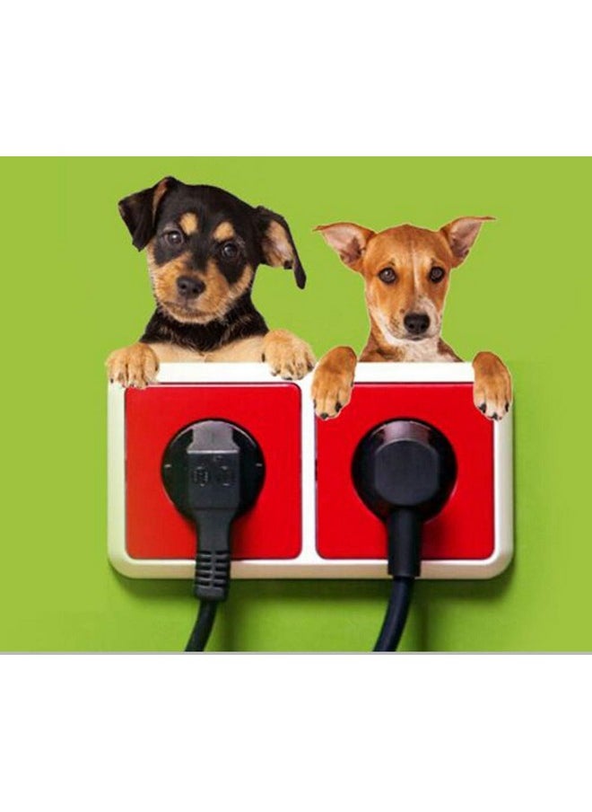 Adam Victor Removable Switch Sticker 8 Cats And Dogs Lovely Wall Sticker Light Switch Decor Decals Family Diy Decor Art Stickers Home Decor Wall Art For Kids Bedroom Office Decoration(4 Styles)  - Image 4