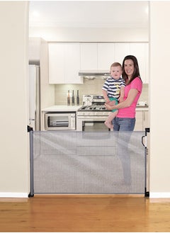 dreambaby Retractable Baby Safety Gate, Extra Wide And Tall Mesh Gate - Grey  - Image 5