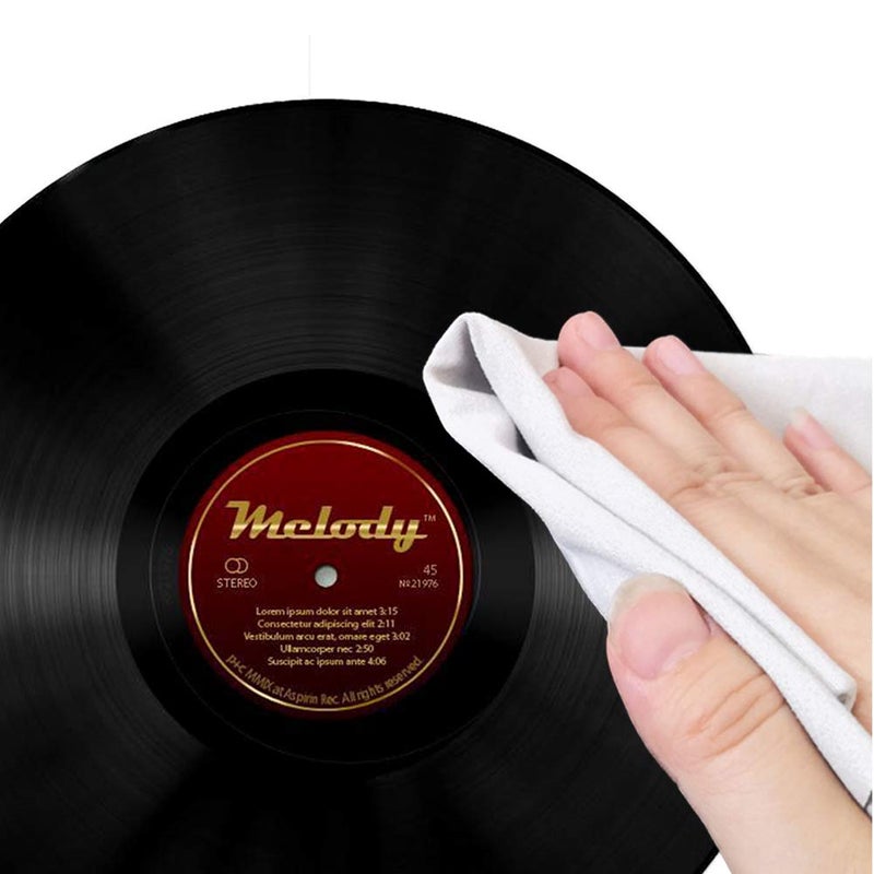 Lucausd Lucausd Record Cleaning Cloth, 15''x15'' Big Size 5 Pack Anti-Static Microfiber Lint Free Cleaner for LP Vinyl Record, Glasses,TV Screen, Laptop  - Image 2
