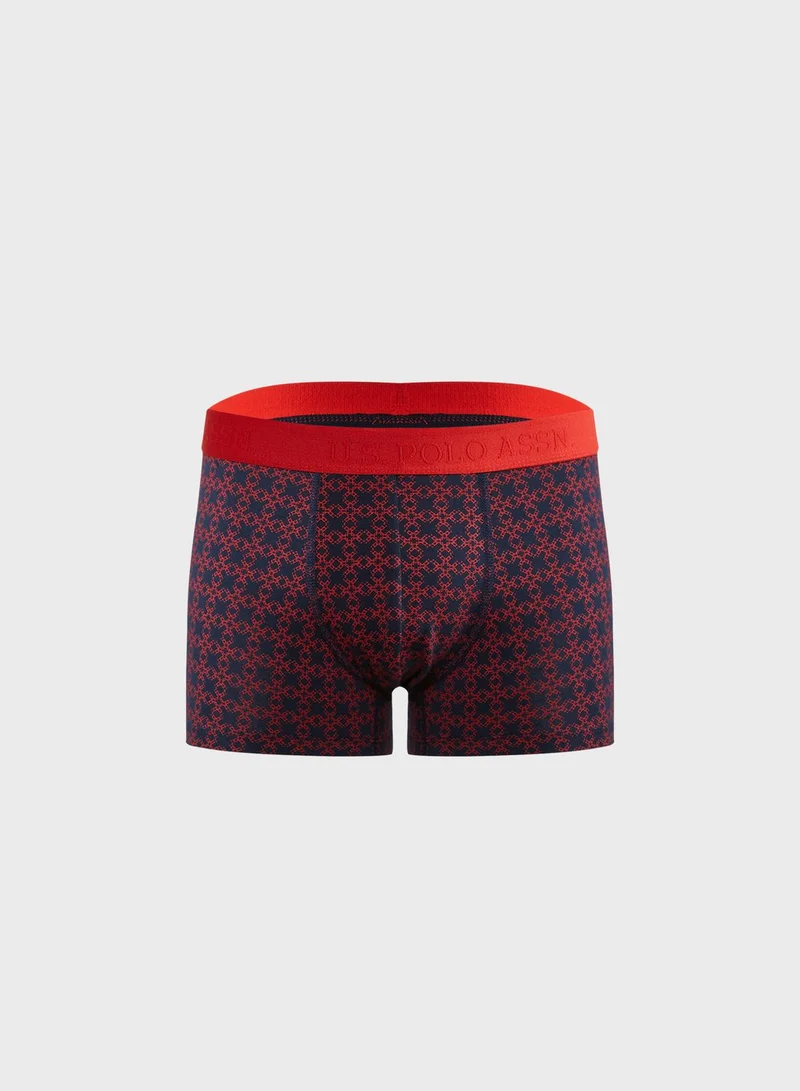 U.S. Polo Assn. 3 Pack Assorted Logo Trunks