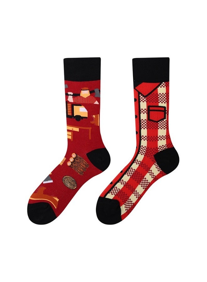 Fashion Anti Slip Breathable Sports Socks Three Piece Set