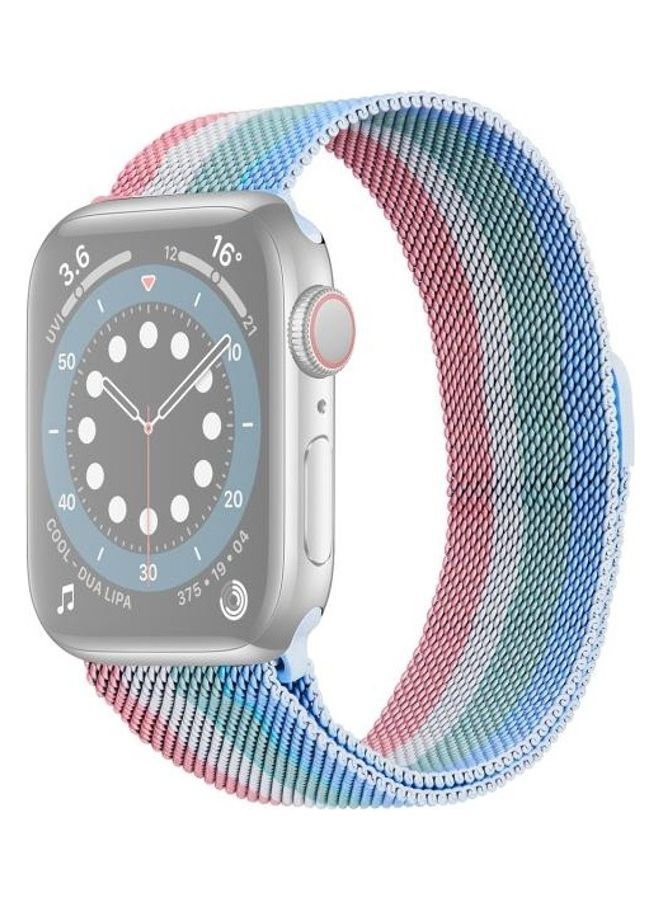 NIBEMINENT Replacement Watchband 13 For Apple Watch Series 7 45mm/6 & SE 5 4 44mm/3 2 1 42mm Multicolour - Image 1