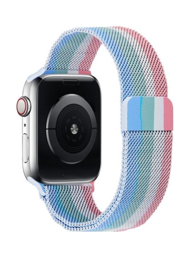 NIBEMINENT Replacement Watchband 13 For Apple Watch Series 7 45mm/6 & SE 5 4 44mm/3 2 1 42mm Multicolour - Image 4