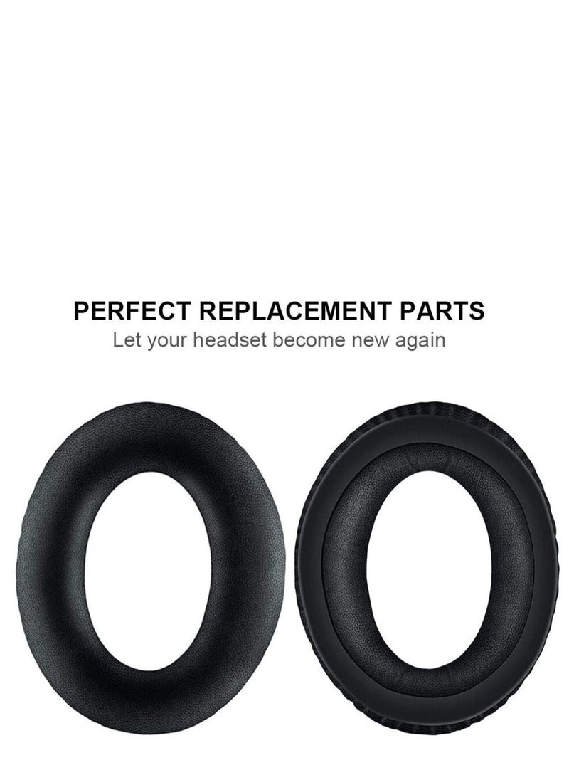 Generic - Headset Replacement Ear Pads Ear Cushions Kit Compatible for Bose, Aviation Headset X A10 A20 Headphone Ear Cups Ear Cover Earpads Repair Parts Memory Foam Earpads (Black) A20 - Image 1