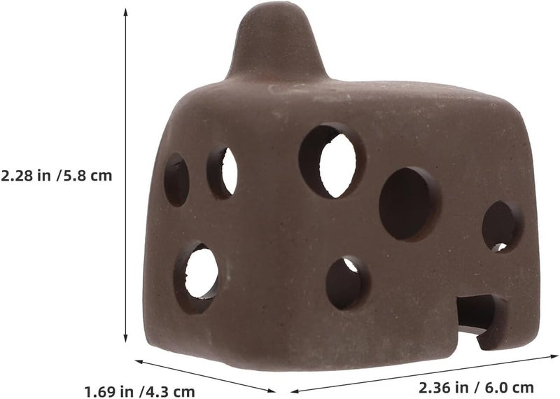 Unomor 3pcs Aquarium Fish Hideout Cave Tank Decorations Ceramic Breeding Shelter Multiple Holes for Shrimp Betta Cichlid Hiding and Spawning - Image 2