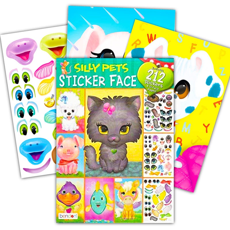 Bendon Silly Pets Face Repositional Stickers Fun Activity Book - Image 3