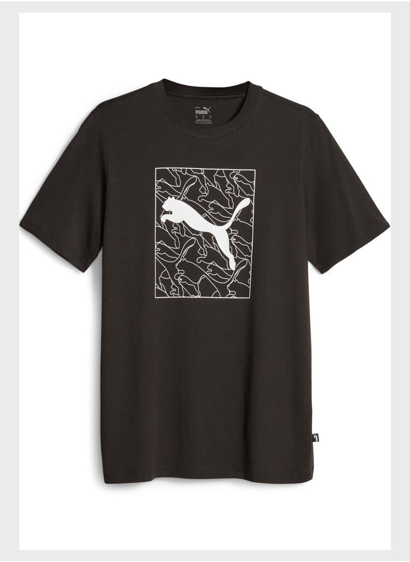 PUMA - Cat Graphics T-Shirt - Image 1