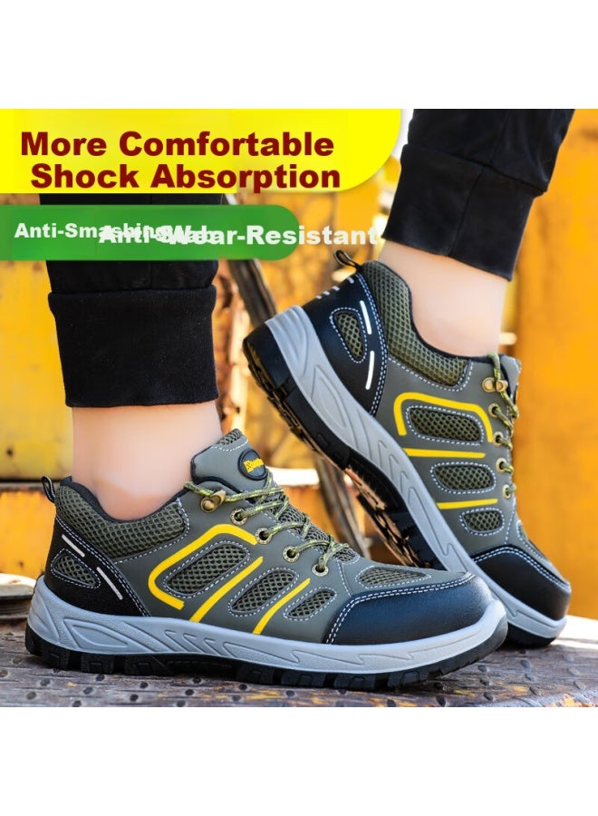 Jingtu Men'S Wear-Resistant Anti-Smashing Steel Toe Anti-Stab Safety Work Site Protective Function Shoes 9157 Size 44 - Image 5