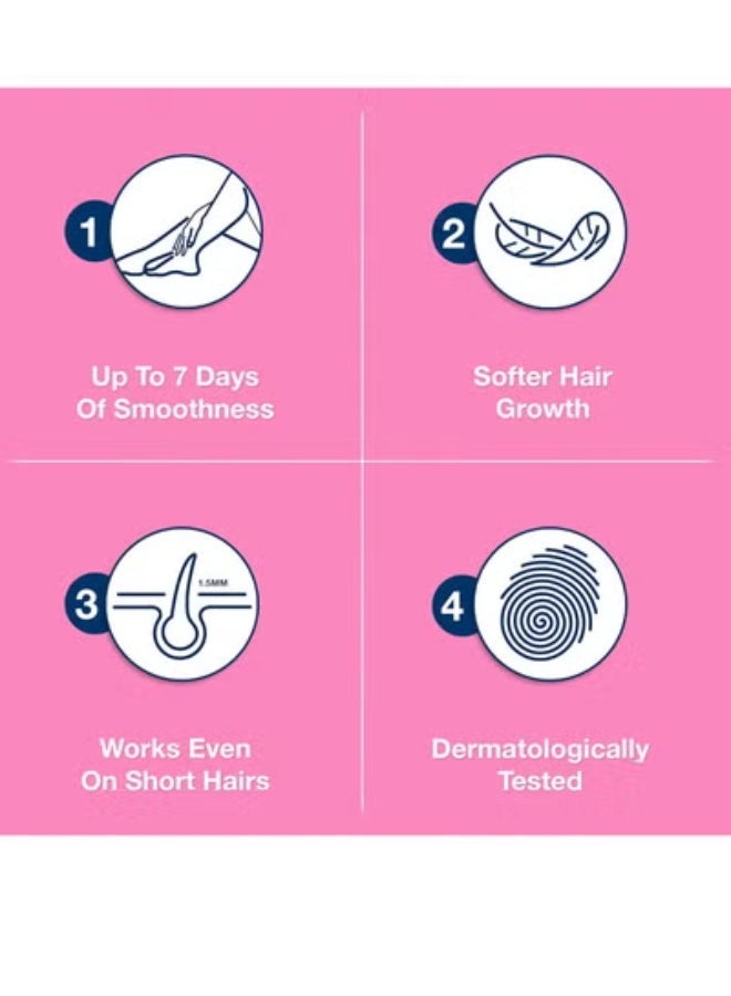 Veet Silky Fresh Hair Removal Cream Body & Legs for Dry Skin, Nourishing Shea Butter & Lily Fragrance – 100g - Image 3