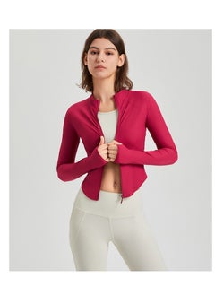 KUYING Shaping Yoga Suit Women's Casual Coat Long Sleeve Zipper Running Skincare Sports Fitness Top  - Image 4