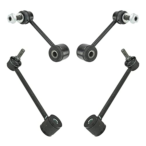 TRQ Front & Rear Sway Bar Stabilizer Link Set Compatible with 2007-2017 Jeep Wrangler 2018 Wrangler JK - Image 1