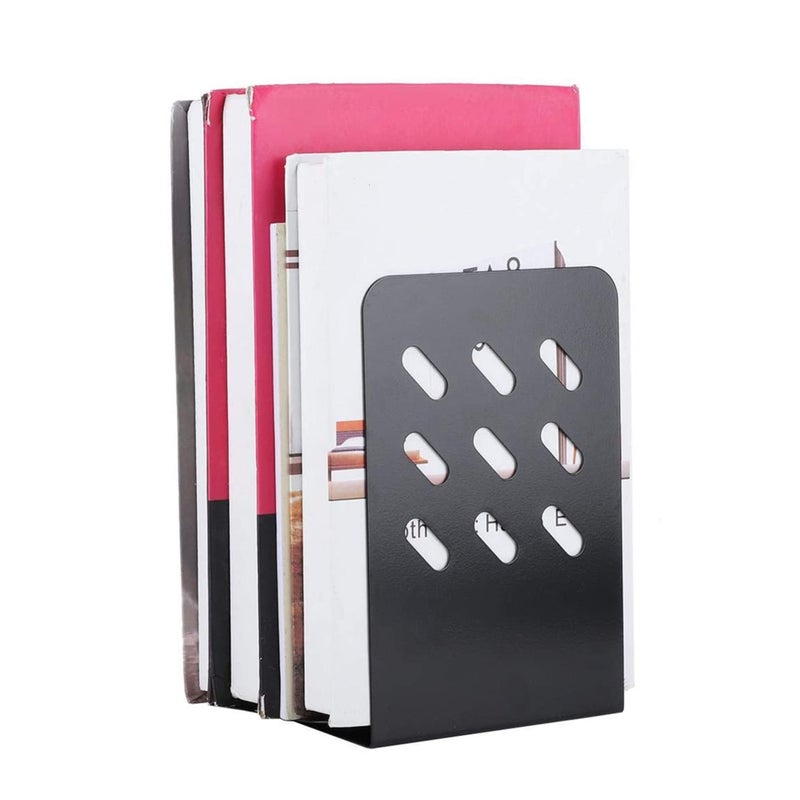 Zikra Anti-skid bookends have a padding base to maintain stability. Even if you only put one book on the bookshelf, it will keep your books balanced and balanced, and won't scratch your furniture. - Image 2