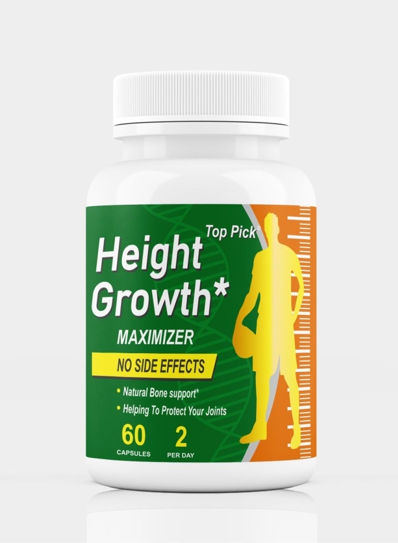 Top Pick Height Growth Maximizer No Side Effects 60 Capsules