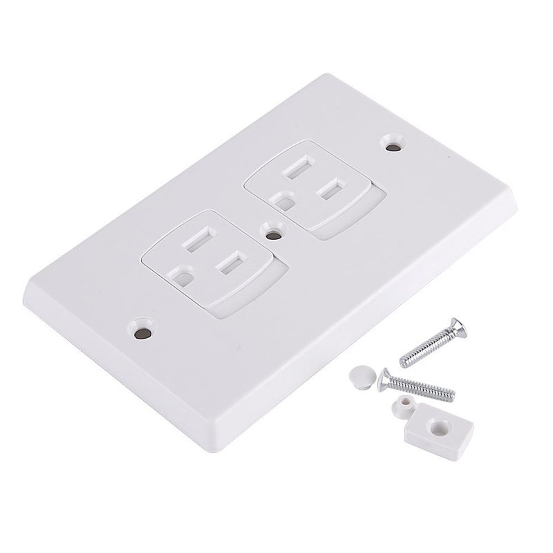 AUSTOR 12 Pack Baby Safety Electric Outlet Covers Baby Safety Self Closing Wall Socket Plugs Plate Alternate for Child Proofing - Image 2