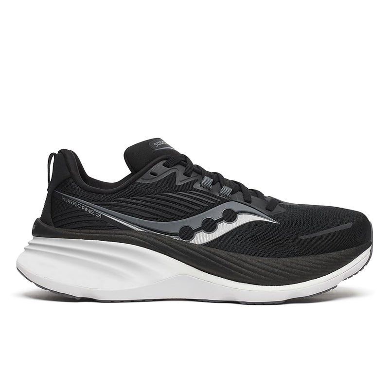 Saucony Men's Hurricane 24 Sneaker, Black/Carbon, 11 - Image 1