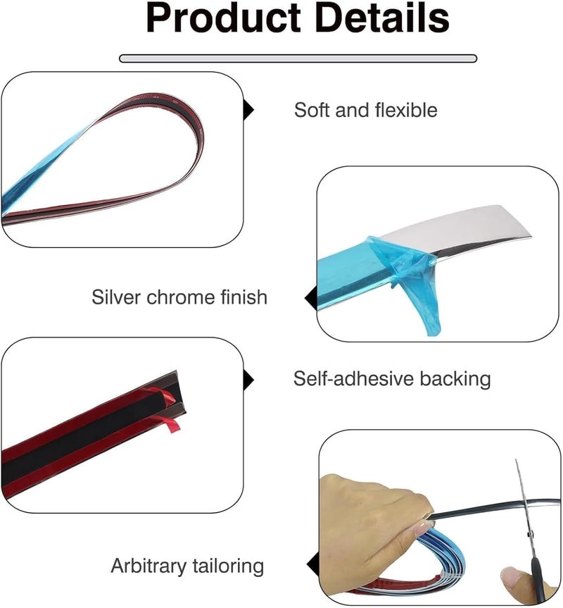 Novstuf Chrome Trim 8mm × 5m - Image 3