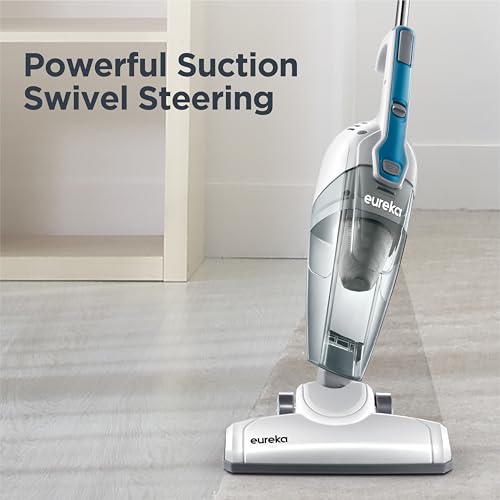 Eureka Corded Stick Vacuum Cleaner for Home Pet Hair, Lightweight Stick Vacuum Cleaner with Powerful Suction for Carpet Tile and Hard Floor, Aqua Blue, 3-in-1 Handheld Vac NES100 - Image 4