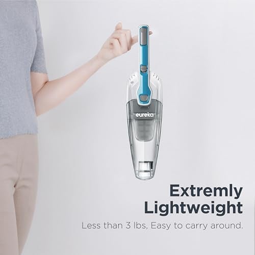 Eureka Corded Stick Vacuum Cleaner for Home Pet Hair, Lightweight Stick Vacuum Cleaner with Powerful Suction for Carpet Tile and Hard Floor, Aqua Blue, 3-in-1 Handheld Vac NES100 - Image 3