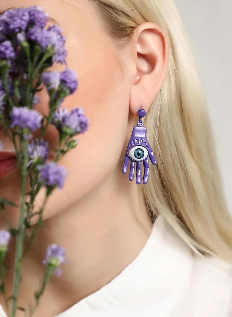 Sohi  Contemporary Stones Oxidised Artificial Drop Earring Jewellery for Women | Best Price UAE