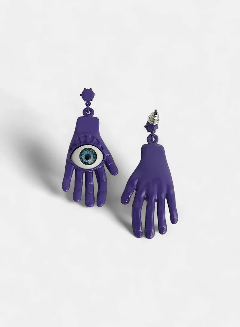 Sohi  Contemporary Stones Oxidised Artificial Drop Earring Jewellery for Women | Best Price UAE