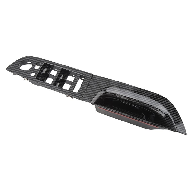 Driver Side Door Handle: Carbon Fiber Style Trim - Scratch Resistant High Strength ABS & PC Material Window Switch Panel for BMW 3 Series E90 E91 2009 to 2011 Interior Upgrade - Image 4