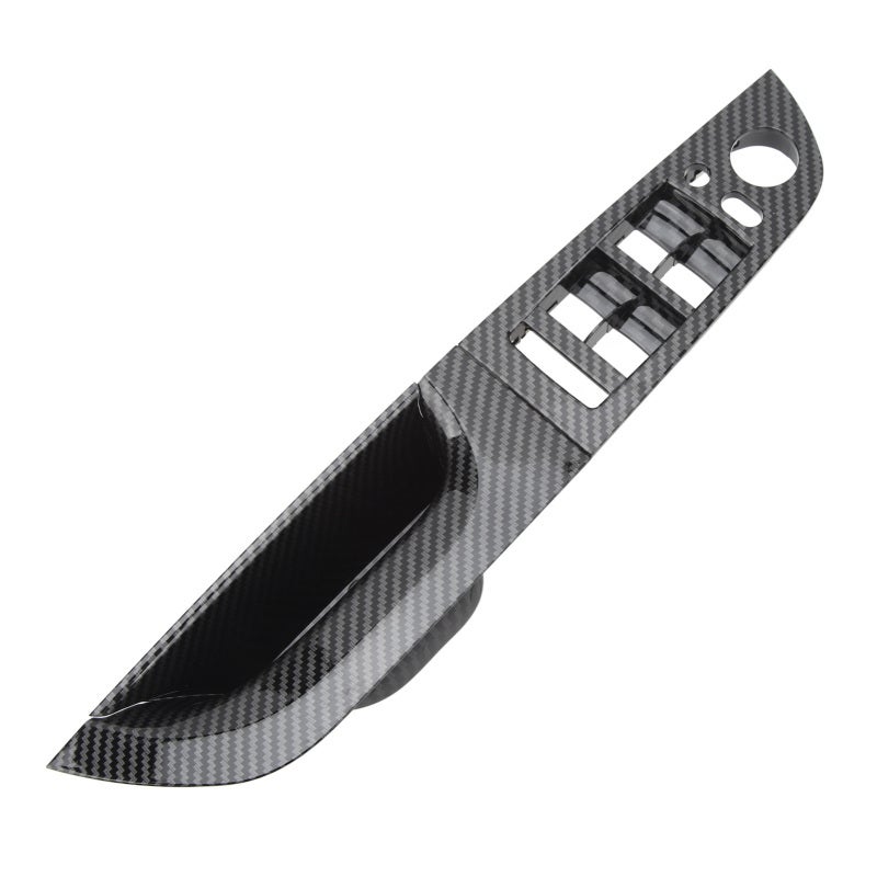 Driver Side Door Handle: Carbon Fiber Style Trim - Scratch Resistant High Strength ABS & PC Material Window Switch Panel for BMW 3 Series E90 E91 2009 to 2011 Interior Upgrade - Image 2