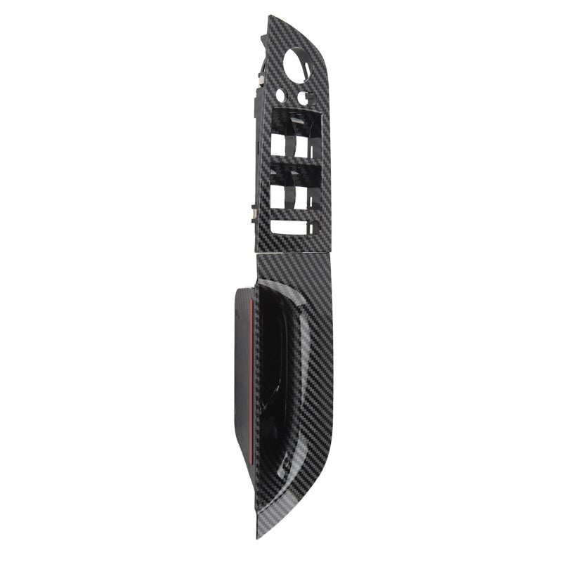 Driver Side Door Handle: Carbon Fiber Style Trim - Scratch Resistant High Strength ABS & PC Material Window Switch Panel for BMW 3 Series E90 E91 2009 to 2011 Interior Upgrade - Image 1