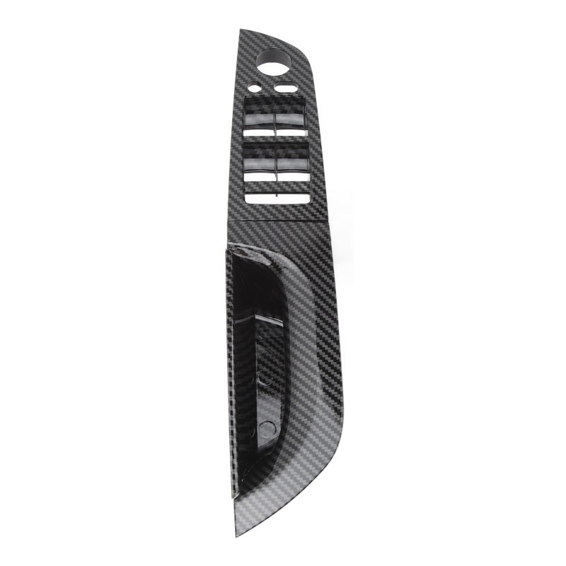 Driver Side Door Handle: Carbon Fiber Style Trim - Scratch Resistant High Strength ABS & PC Material Window Switch Panel for BMW 3 Series E90 E91 2009 to 2011 Interior Upgrade - Image 5
