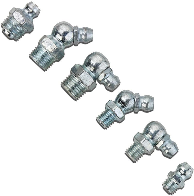 NEIKO 50463A Grease Fitting Assortment | 110 Piece | SAE | Straight and Angled Zerk Kit | A3 Steel | For Angled Grease Guns, Bearing Housings, Mechanical Component Lubrication - Image 4