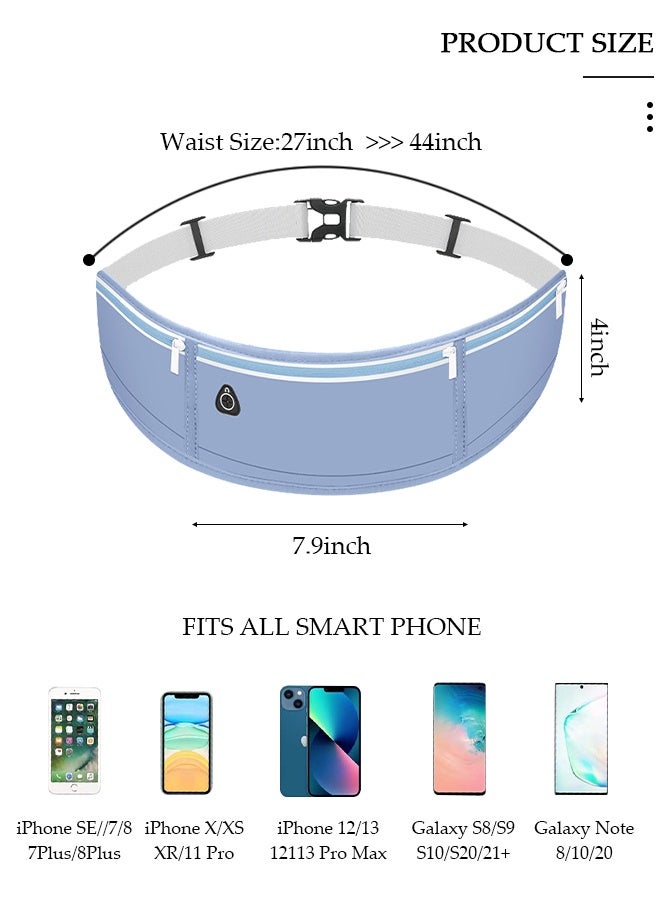 DUNISO Waist Pack for Women, Crossbody Waist Bag Pack Belt Bag for Travel Walking Running Hiking Cycling, Pouch Hip Bum Bag Chest Bag with Adjustable Strap For Gym Fitness Workout Travel Work Commuting - Image 2