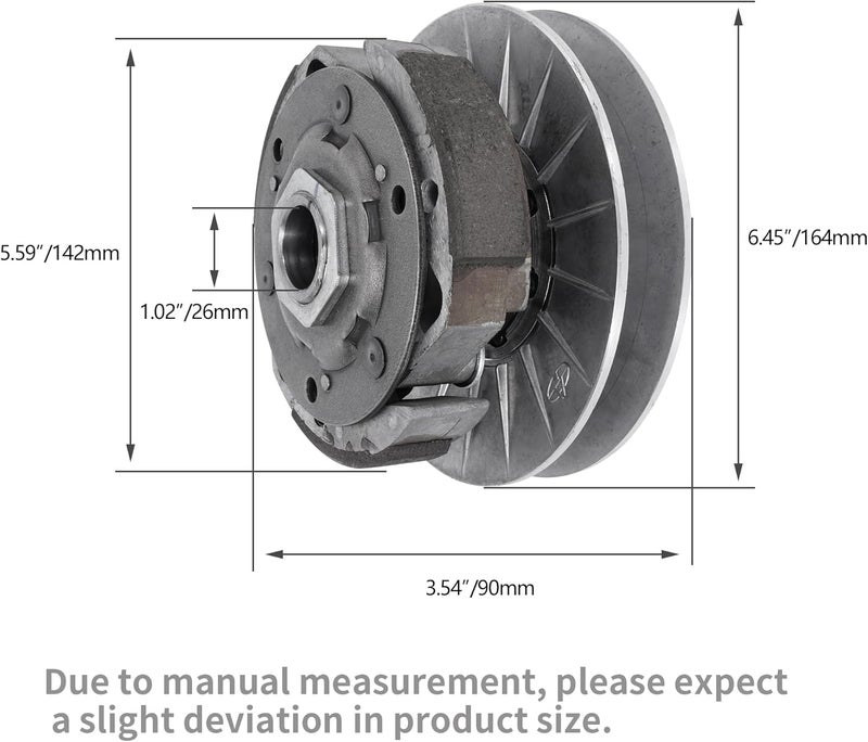 JIAYAN Rear Driven Pulley 145mm Replacement for Linhai 257cc 260cc 300cc Moped Scooter GO KART ATV - Image 2