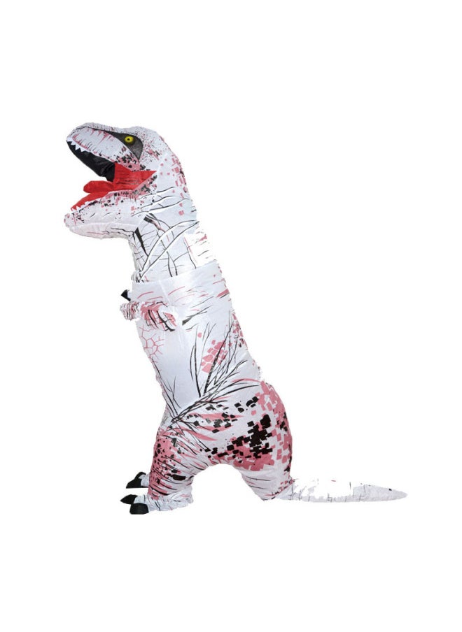 Generic Cross Border Halloween Dinosaur Stegosaurus Adult Party Party Cosplay Performance Suit Tyrannosaurus Rex Inflatable Suit Doll-Color:Tyrannosaurus Rex White Adult 160-195cm  - Image 1