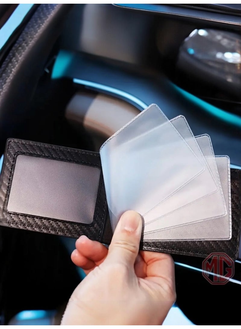 ام جي محفظة رجالية من إم جي باللون الأسود تحتوي على 9 فتحات للبطاقات بتصميم عملي وأنيق - Image 2