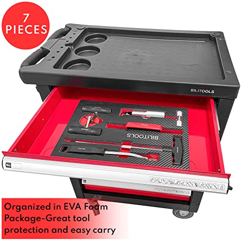 BILITOOLS 7-Piece Windshield Removal Tool Kit for Classic Vintage Car Windscreen Remover Set - Image 5