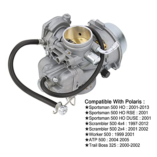 MINSTAR Sportsman 500 Carburetor Carb Fits Polaris Sportsman 500 HO 2001-2013, Scrambler 500 1997-2012, Worker 500, ATP 500, Trail Boss 325 - Image 3