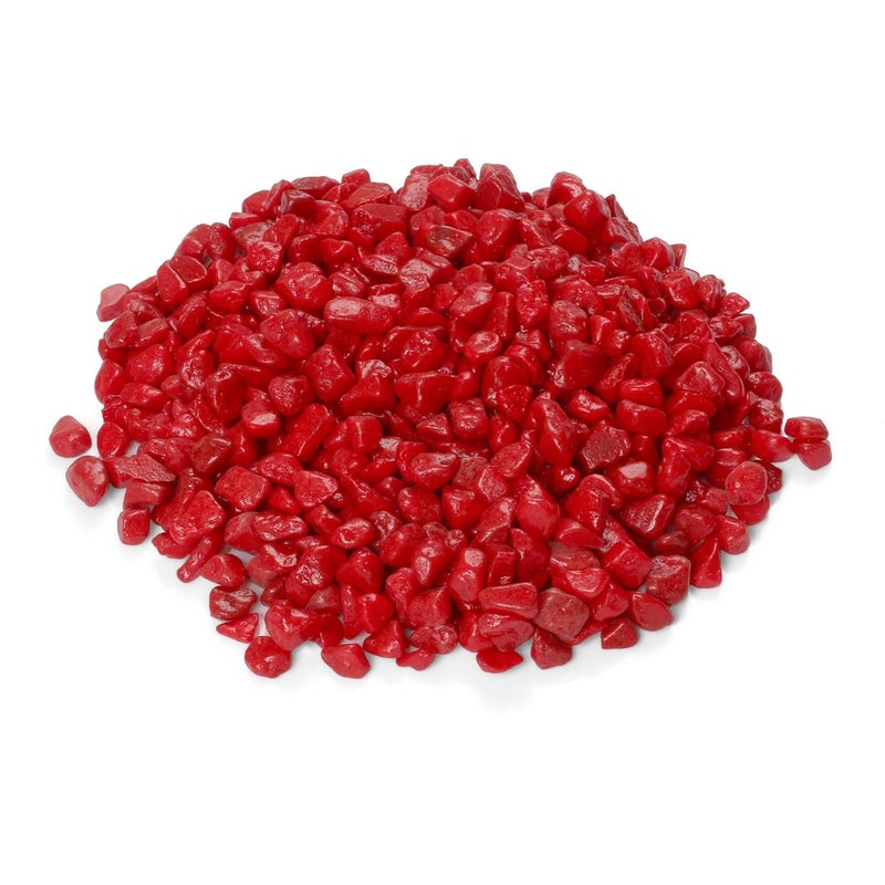 OhhSome 10Kg Natural Stone Pebbles for Craft Decorative Vase Filler Aquarium Garden DecorationStone Red Pebbles Stones for Decoration Multi Purpose Pack