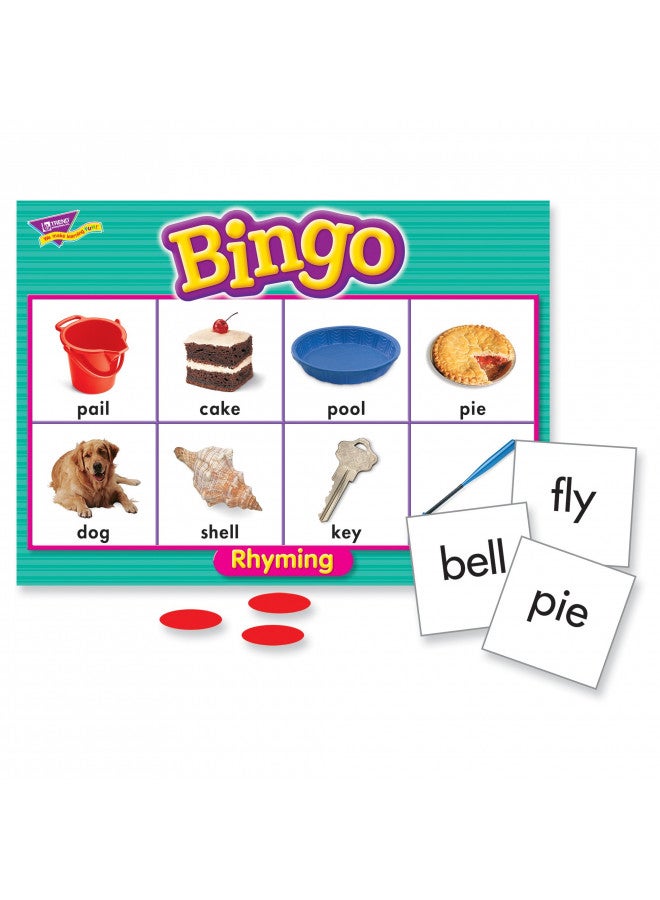 TREND ENTERPRISES: Rhyming Bingo Game, Exciting Way for Everyone to Learn, Play 6 Different Ways, Perfect for Classrooms and At Home, 2 to 36 Players, For Ages 4 and Up - Image 2