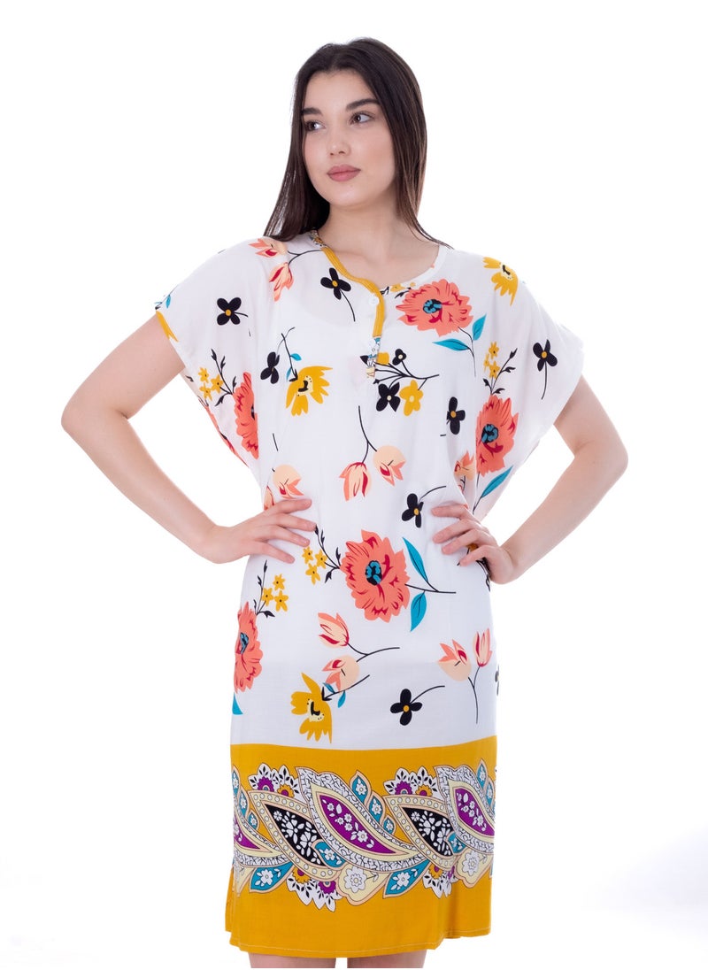 BEBO Women's short abaya with short sleeves  - Image 1