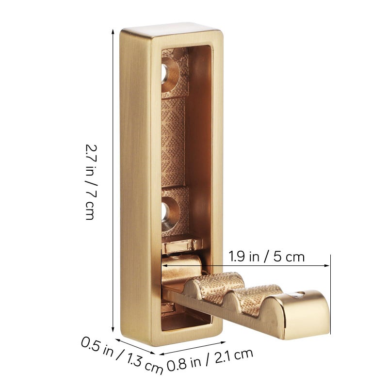 4 Pack Foldable Zinc Alloy Wall Hooks Heavy Duty Coat Towel Hanger Swivel For Bathroom Kitchen Bedroom Space Saving - Image 3