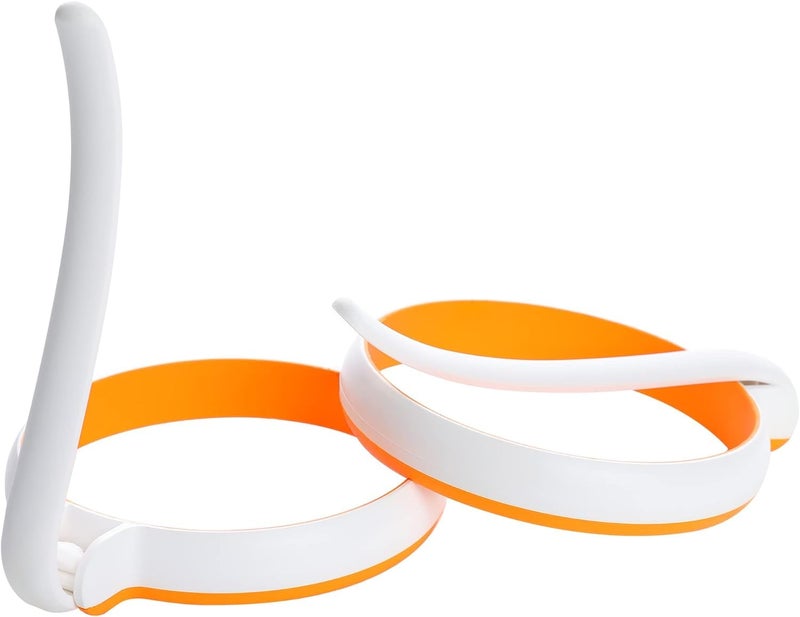 SEVIA Sevia Silicone Egg Rings, Non Stick Egg Ring Mold, Food Grade Egg Cooking Rings for Fried Egg, Egg Mcmuffin Ring Maker Pancake Ring Kitchen Egg Fry Ring (2) - Image 1