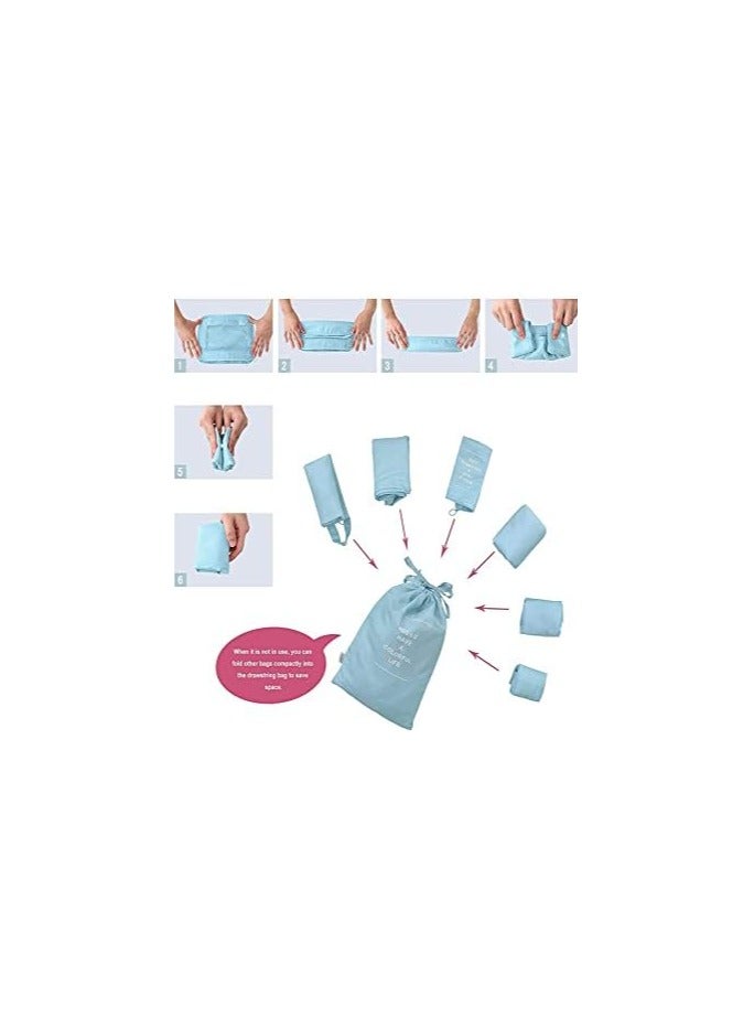 BLOOMING TIME 7-Piece Travel Organizer Luggage Set - Image 2