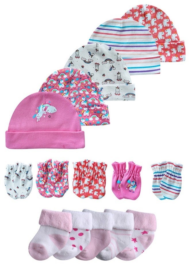 RedMapleTEK 24-Piece Set Of Newborn Baby Jumpsuit, Pants, Hat, Gloves, Socks - Image 4
